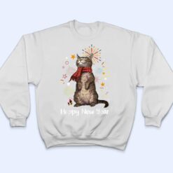 Womens Meowy New Year Cat Happy Kitten New Year Cute T Shirt - Dream Art Europa