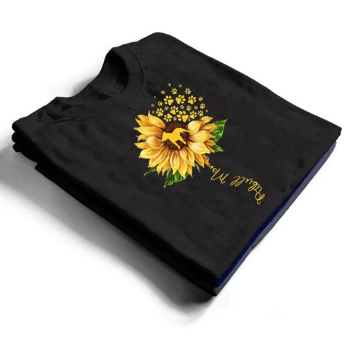 Womens Sunflower Pitbull Mom Dog Lover Mother's Day Dog T Shirt