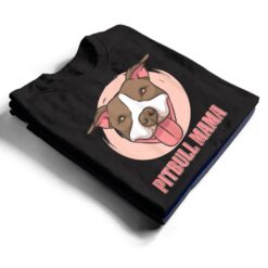 Womens pit bull dog pitbull face pitbull lover pitty mom T Shirt - Dream Art Europa