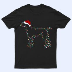 Xmas Lighting Santa German Shorthaired Pointer Dog Christmas T Shirt