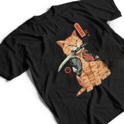 Yakuza Cat Japanese Samurai Sword Katana Japan Tiger Tattoo T Shirt - Dream Art Europa