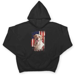 Yellow Labrador Labs Patriotic American Flag Dog 4th of July T Shirt - Dream Art Europa