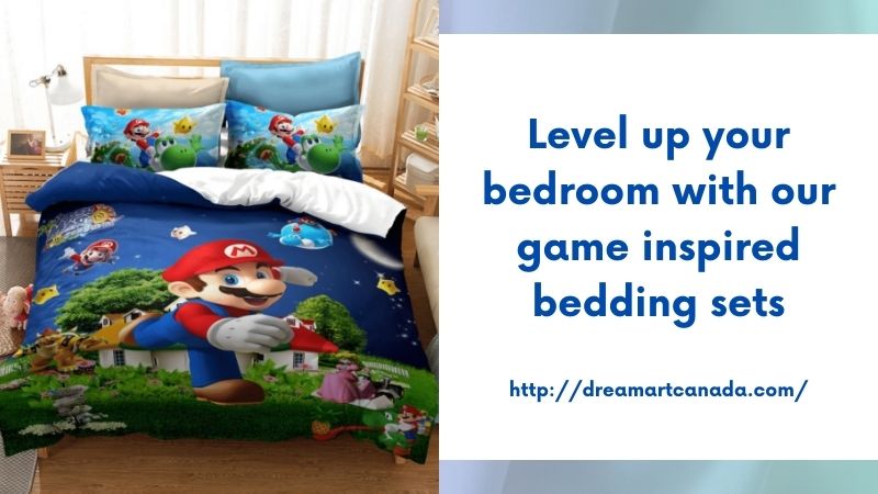 Level up your bedroom with our game inspired bedding sets