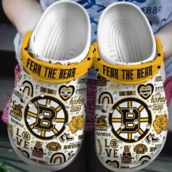 Boston Bruins NHL Sport Crocs Clogs