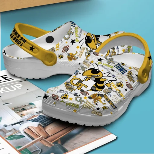 Georgia Tech Yellow Jackets NCAA Sport Crocs Clogs