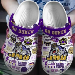 James Madison Dukes NCAA Sport Crocs Clogs