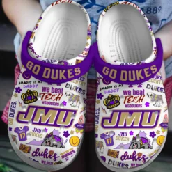 James Madison Dukes NCAA Sport Crocs Clogs