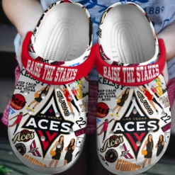 Las Vegas Aces NBA Sport Crocs Clogs