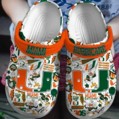 Miami Hurricanes NCAA Sport Crocs Clogs