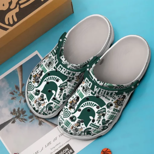 Michigan State Spartans NCAA Sport Crocs Clogs