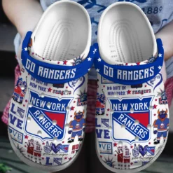 New York Rangers NHL Sport Crocs Clogs