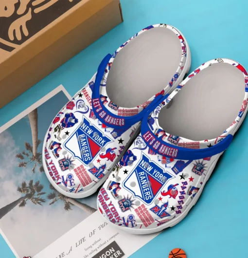 New York Rangers NHL Sport Crocs Clogs