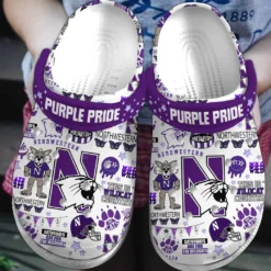 Northwestern Wildcats NCAA Sport Crocs Clogs