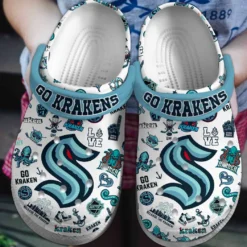 Seattle Kraken NHL Sport Crocs Clogs