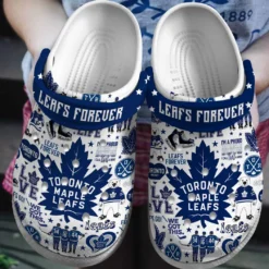 Toronto Maple Leafs NHL Sport Crocs Clogs