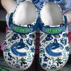 Vancouver Canucks NHL Sport Crocs Clogs