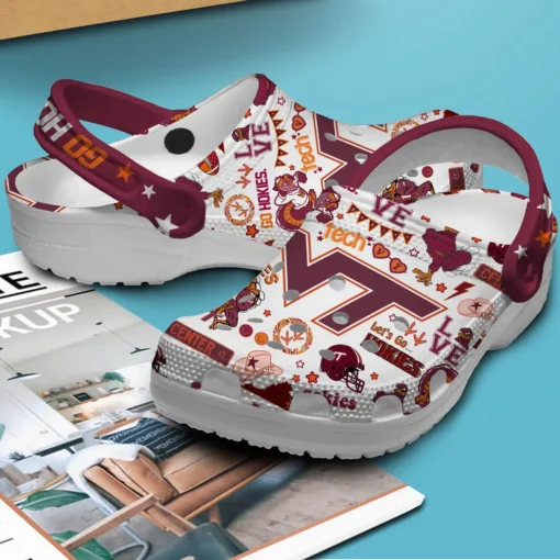 Virginia Tech Hokies NCAA Sport Crocs Clogs