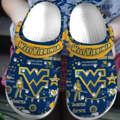 West Virginia Mountaineers NCAA Sport Crocs Clogs