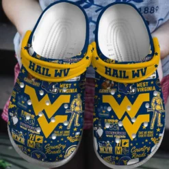 West Virginia Mountaineers NCAA Sport Crocs Clogs