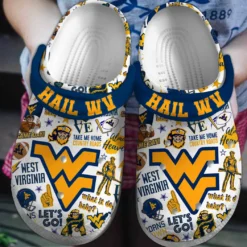 West Virginia Mountaineers NCAA Sport Crocs Clogs