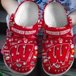 Wisconsin Badgers NCAA Sport Crocs Clogs