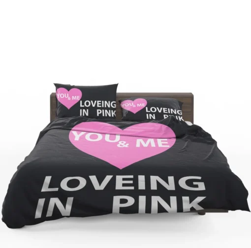 Victorias Secret VS Loveing in Pink You & Men Bedding Set