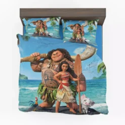 Disney Moana Princess and Maui Movie Theme Comforter Set