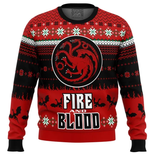 Game of Thrones Fire and Blood Ugly Christmas Sweater