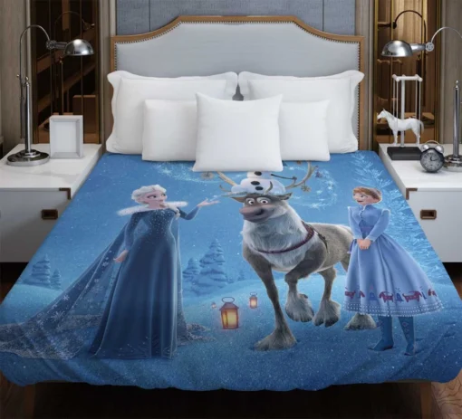 Frozen Movie Disney Elsa and Anna Duvet Cover