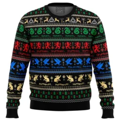 Harry Potter Hogwarts Houses Ugly Christmas Sweater