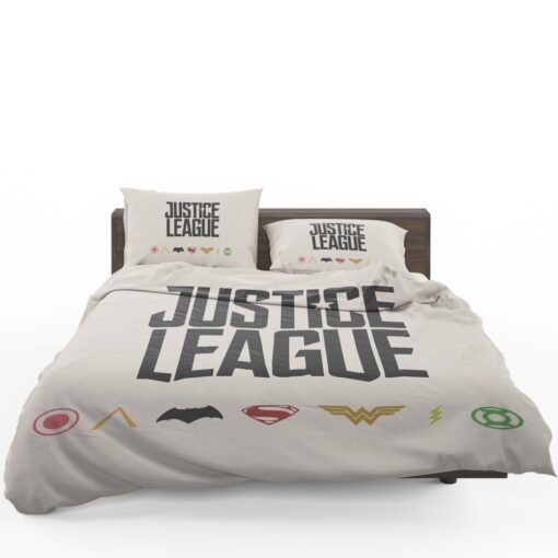 Justice League 2017 Movie DC Comics Logo Bedding Set