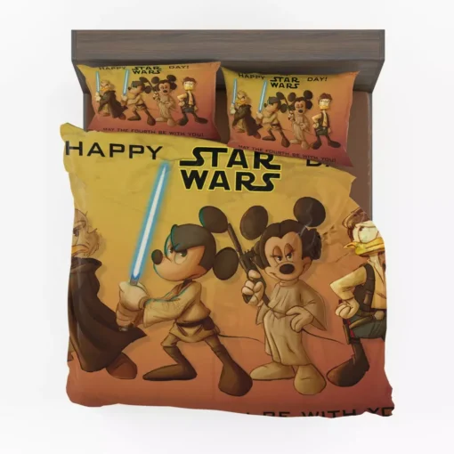 Mickey Mouse Minnie Mouse Disney Star Wars Happy day Bedding Set