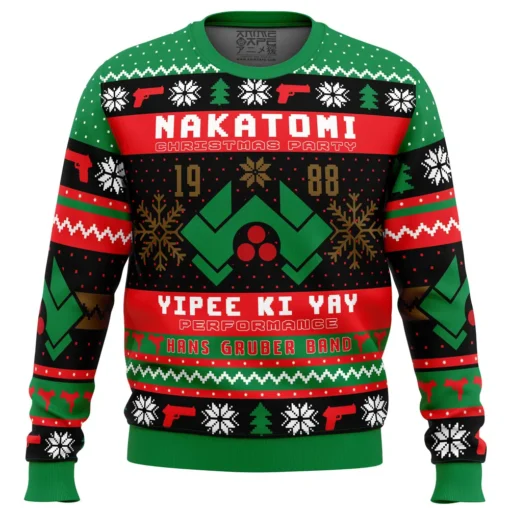 Nakatomi Christmas Party 1988 Die Hard Pop Culture Ugly Christmas Sweater