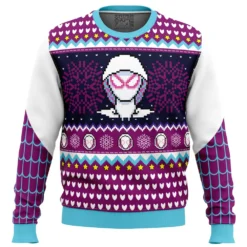 Spider Gwen Spider Verse Spiderman Marvel Ugly Christmas Sweater