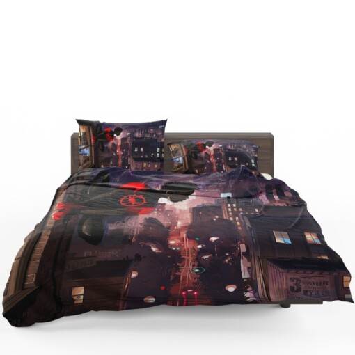 Spider-Man Into The Spider-Verse Movie Marvel Comics Miles Morales Bedding Set