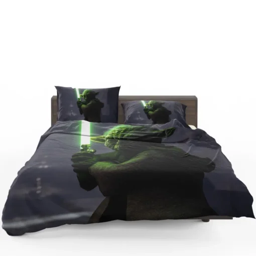 Star Wars Battlefront II 2017 Movie Yoda Bedding Set