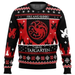 Game of Thrones House Targaryen Ugly Christmas Sweater