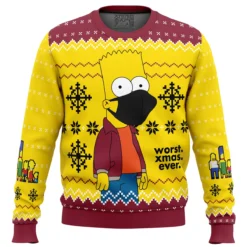 Worst Xmas Ever The Simpsons Ugly Christmas Sweater