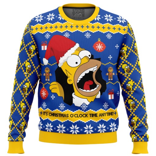 Santa Homer The Simpsons Ugly Christmas Sweater