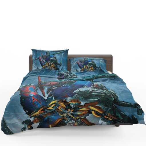 Transformers The Last Knight Movie Bumblebee Megatron Optimus Prime Bedding Set