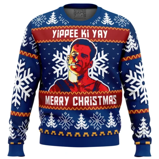 Yippee Ki Yay Die Hard Ugly Christmas Sweater