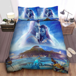 Avatar 2 Neytiri And Jake Sully Poster Bed Sheets Spread  Duvet Cover Bedding Sets