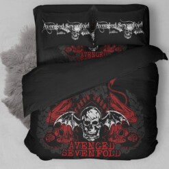 Avenged Sevenfold Logo With Iconic Colors 3d Printed Duvet Cover Bedding Set