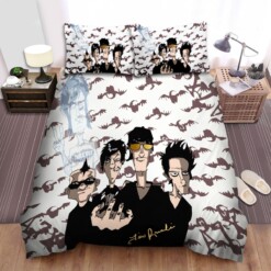 Avenged Sevenfold Members Art With Bats Pattern Background Bedding Sets ? Duvet Cover  Flatsheet  Pillowcases For Every Bedroom