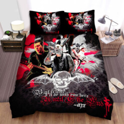 Avenged Sevenfold Members Digital Art Bed Sheets Spread  Duvet Cover Bedding Sets