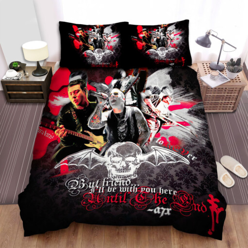 Avenged Sevenfold Members Digital Art Bed Sheets Spread  Duvet Cover Bedding Sets