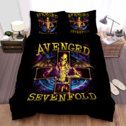 Avenged Sevenfold Skeleton With Wings Symbol Bed Sheets Spread  Duvet Cover Bedding Sets