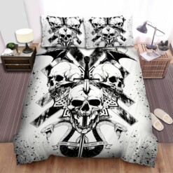 Avenged Sevenfold Skulls With The Sword A7x Bedding Set  Duvet Cover Gift For Christmas  Birthday  Thanksgiving