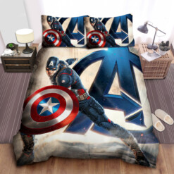 Avengers Captain America Bed Sheets Spread  Duvet Cover Bedding Sets