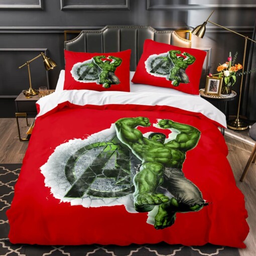 Avengers Cosplay Bedding Sets Duvet Cover  Flatsheet  Pillowcase For Your Lover Style 3